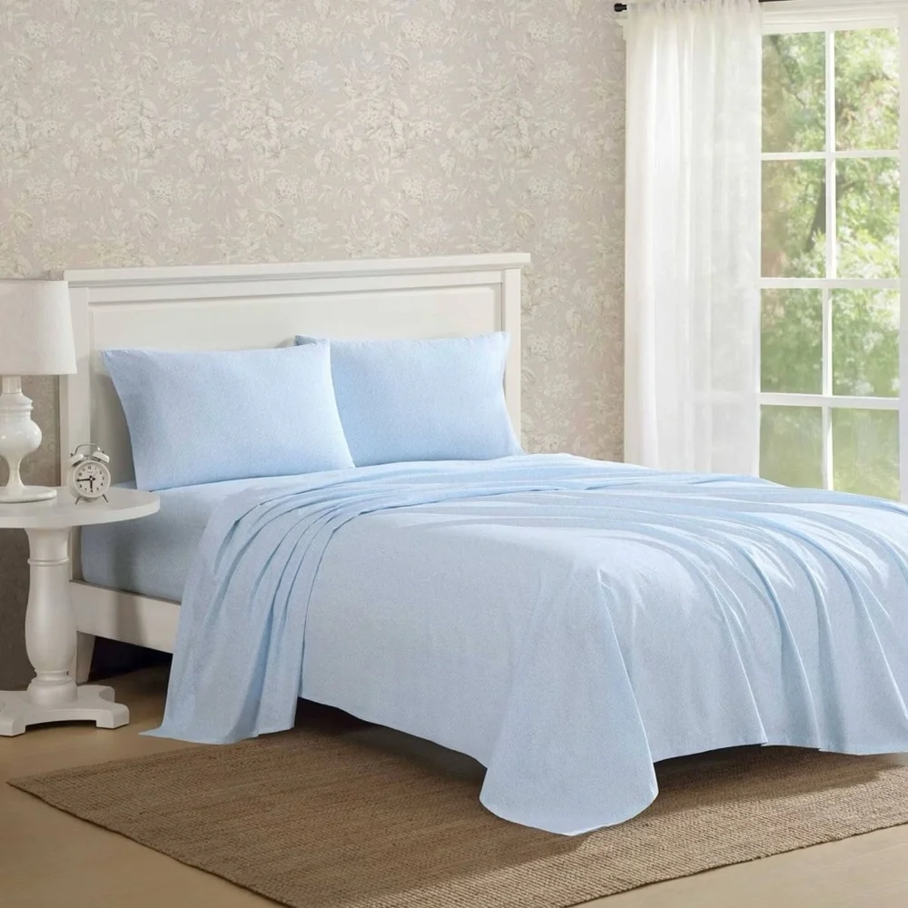 Laura Ashley Maeve Floral Full Sheet Set Blue